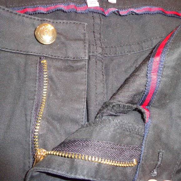 Juicy Couture 5-Pocket Pant 4 Black/Saddle Tan Sheep Skin Leather Piping - Picture 13 of 13